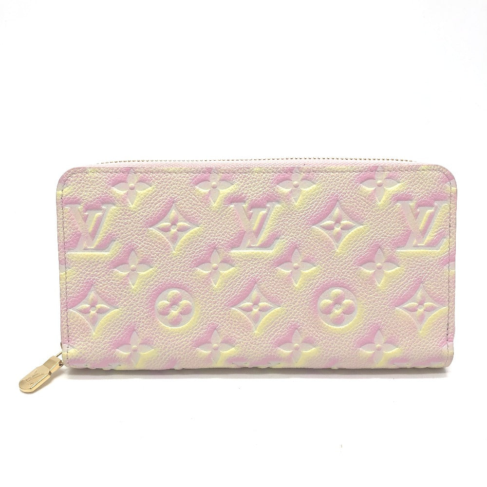 LOUIS VUITTON M81299 Monogram Empreinte Zippy Wallet, Long Wallet, Monogram Empreinte Leather, Women's, Light Pink
