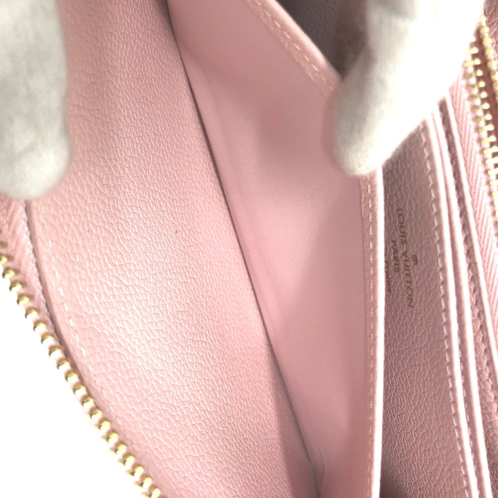 LOUIS VUITTON M81299 Monogram Empreinte Zippy Wallet, Long Wallet, Monogram Empreinte Leather, Women's, Light Pink