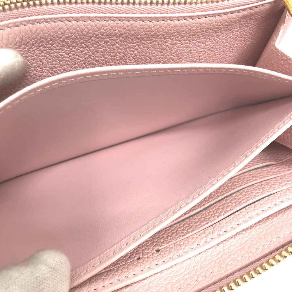 LOUIS VUITTON M81299 Monogram Empreinte Zippy Wallet, Long Wallet, Monogram Empreinte Leather, Women's, Light Pink