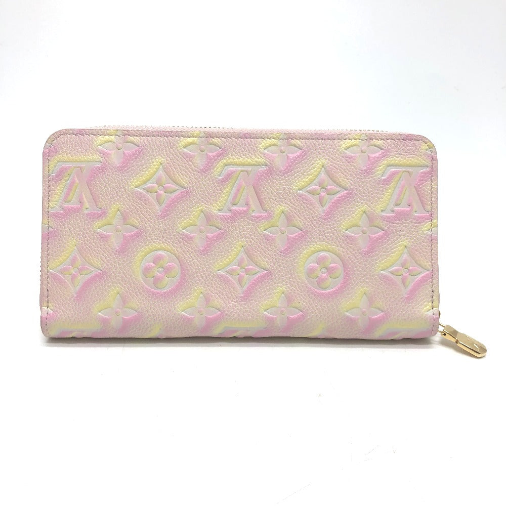 LOUIS VUITTON M81299 Monogram Empreinte Zippy Wallet, Long Wallet, Monogram Empreinte Leather, Women's, Light Pink