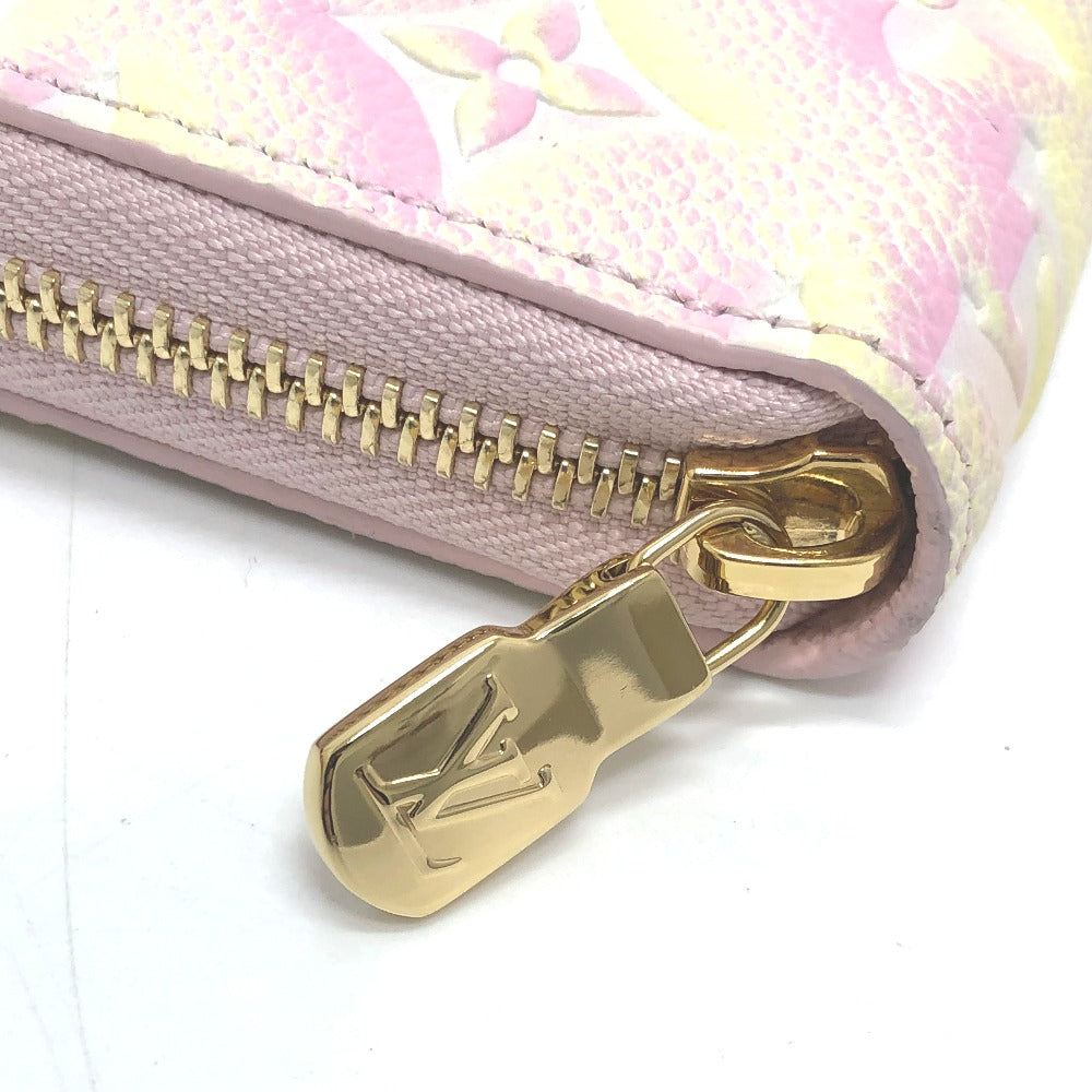 LOUIS VUITTON M81299 Monogram Empreinte Zippy Wallet, Long Wallet, Monogram Empreinte Leather, Women's, Light Pink