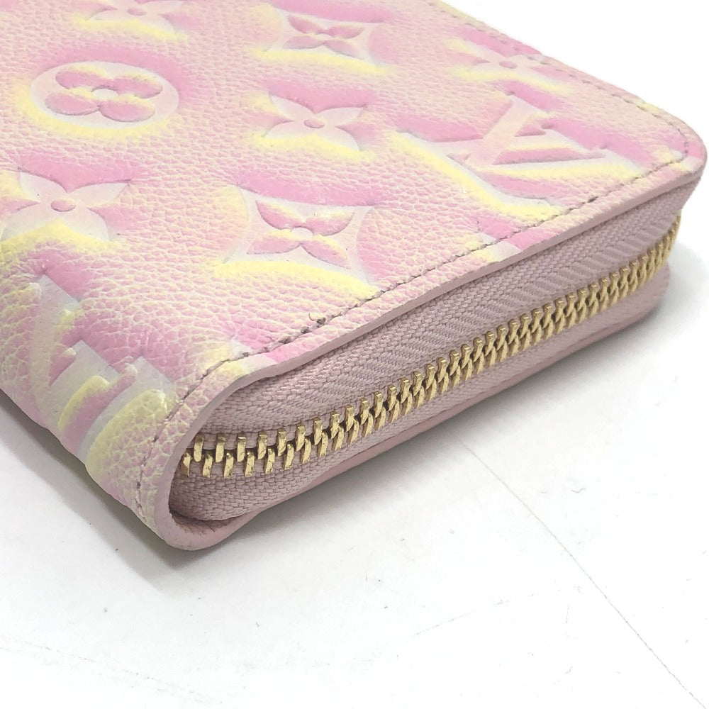LOUIS VUITTON M81299 Monogram Empreinte Zippy Wallet, Long Wallet, Monogram Empreinte Leather, Women's, Light Pink