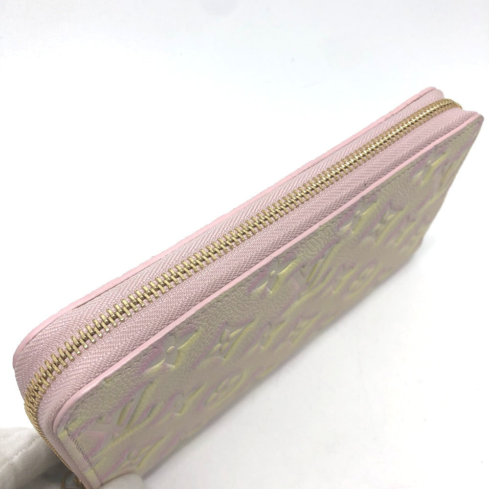 LOUIS VUITTON M81299 Monogram Empreinte Zippy Wallet, Long Wallet, Monogram Empreinte Leather, Women's, Light Pink