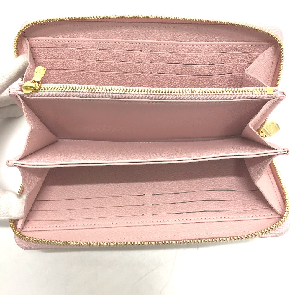 LOUIS VUITTON M81299 Monogram Empreinte Zippy Wallet, Long Wallet, Monogram Empreinte Leather, Women's, Light Pink