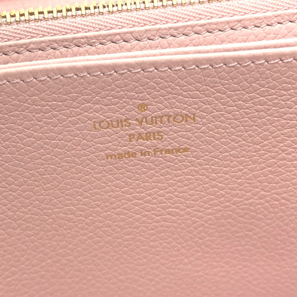 LOUIS VUITTON M81299 Monogram Empreinte Zippy Wallet, Long Wallet, Monogram Empreinte Leather, Women's, Light Pink