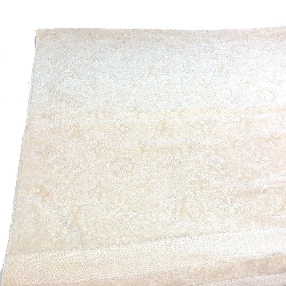 LOUIS VUITTON M77516 Monogram Dora de Bain LV Vacation Beach Towel/Bath Towel, Cotton, Unisex, Beige