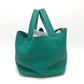 HERMES Picotin Lock Eclat MM 22 Handbag in Taurillon Clemence Leather, Women's, Vert Veron, Green