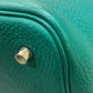 HERMES Picotin Lock Eclat MM 22 Handbag in Taurillon Clemence Leather, Women's, Vert Veron, Green