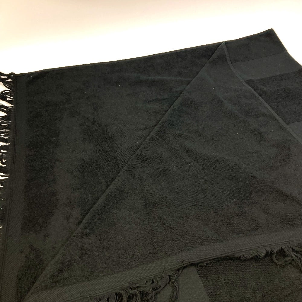 CHANEL CC Coco Mark Beach Towel, Towel, Interior Blanket, Cotton, Women's, Black