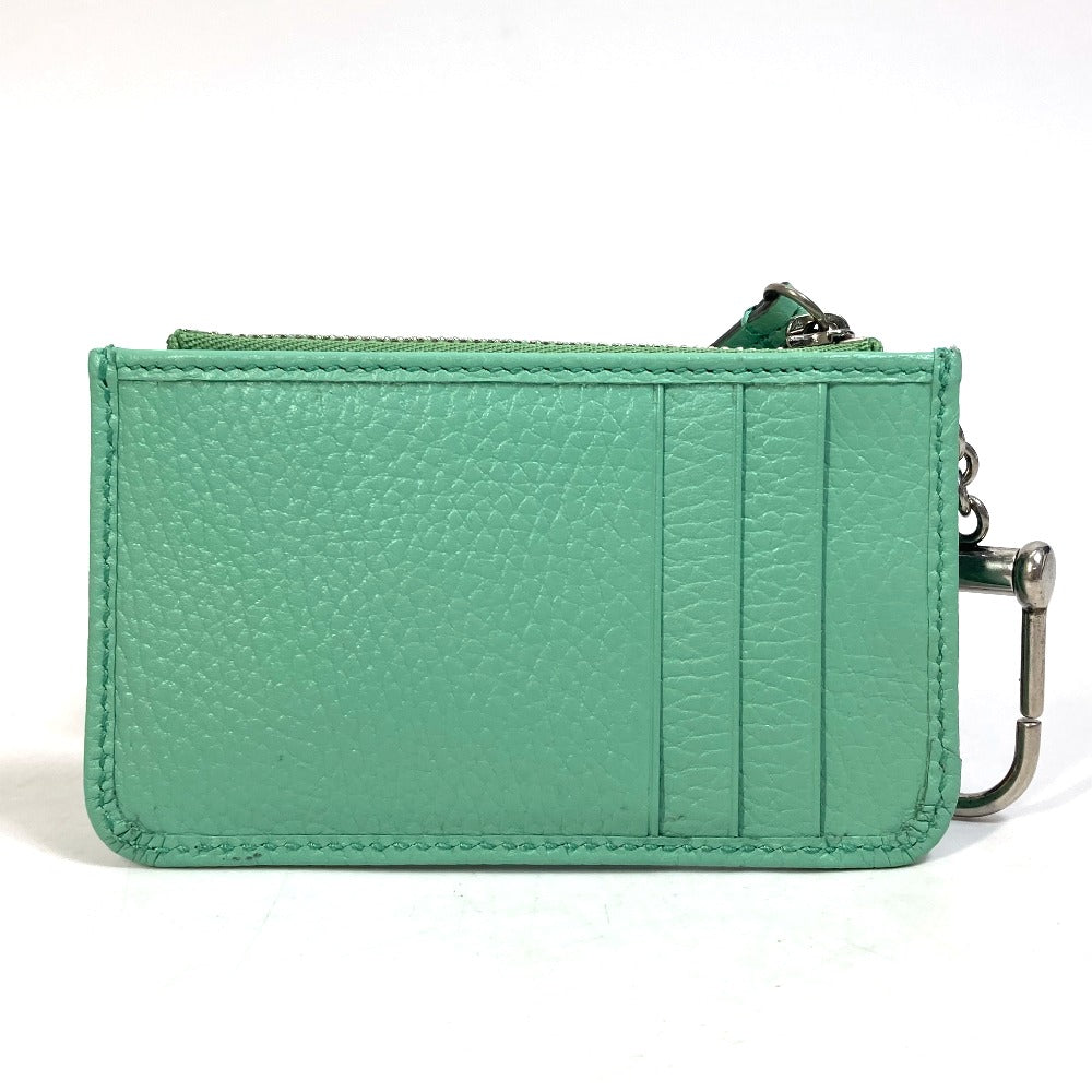 GUCCI 701070 GG Marmont Leather Card Case and Coin Case, Women's, Green