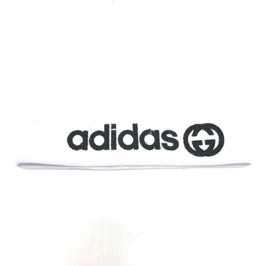GUCCI 703594 ロゴ アディダス adidas コラボ ヘアアクセサリー/ロゴ ヘアバンド ポリエステル レディース ホワイト