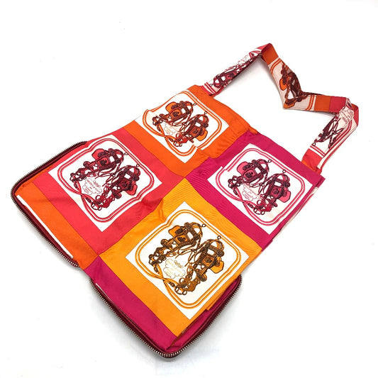 HERMES シルキーポップ ハンドバッグ ブリッド・ドゥ・ガラ カバン ショッピングバッグ トートバッグ ブッフルスキッパー レディース ルージュアッシュ レッド