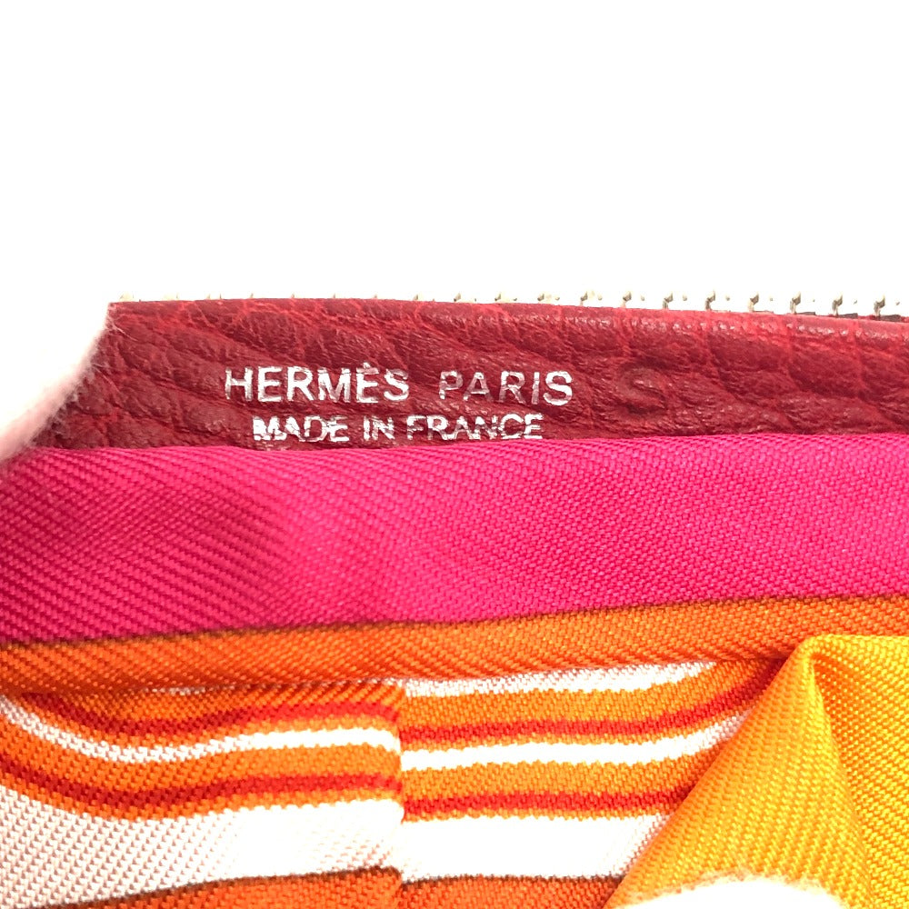 HERMES シルキーポップ ハンドバッグ ブリッド・ドゥ・ガラ カバン ショッピングバッグ トートバッグ ブッフルスキッパー レディース ルージュアッシュ レッド