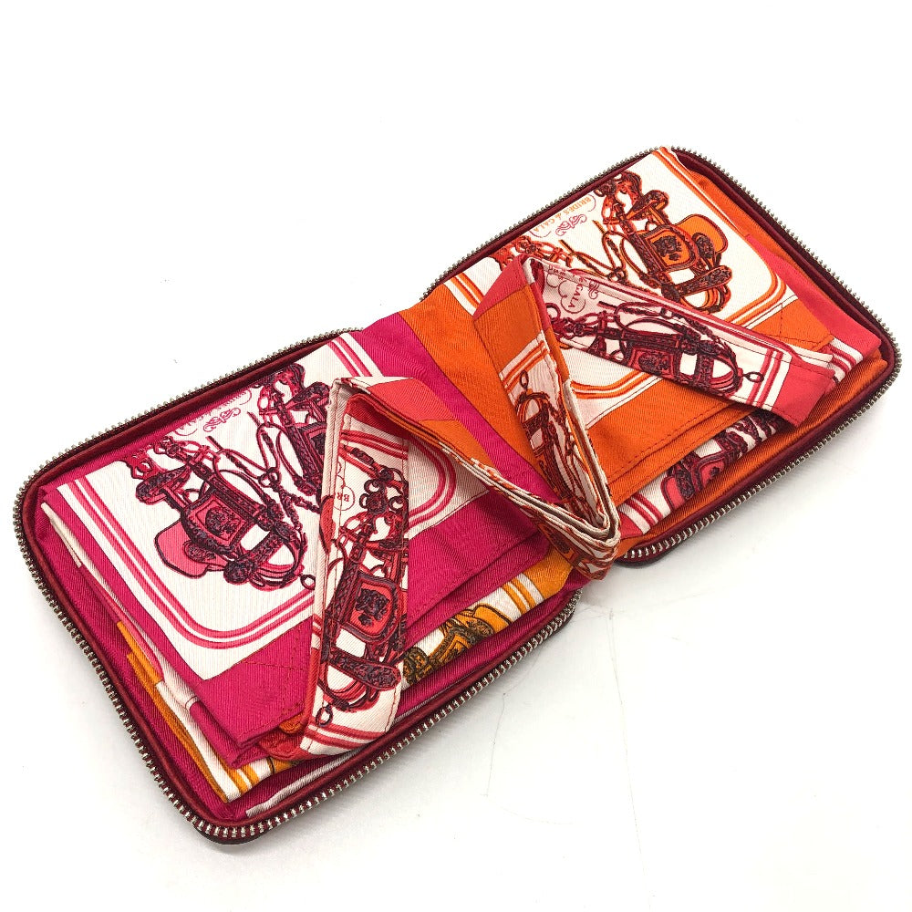 HERMES シルキーポップ ハンドバッグ ブリッド・ドゥ・ガラ カバン ショッピングバッグ トートバッグ ブッフルスキッパー レディース ルージュアッシュ レッド