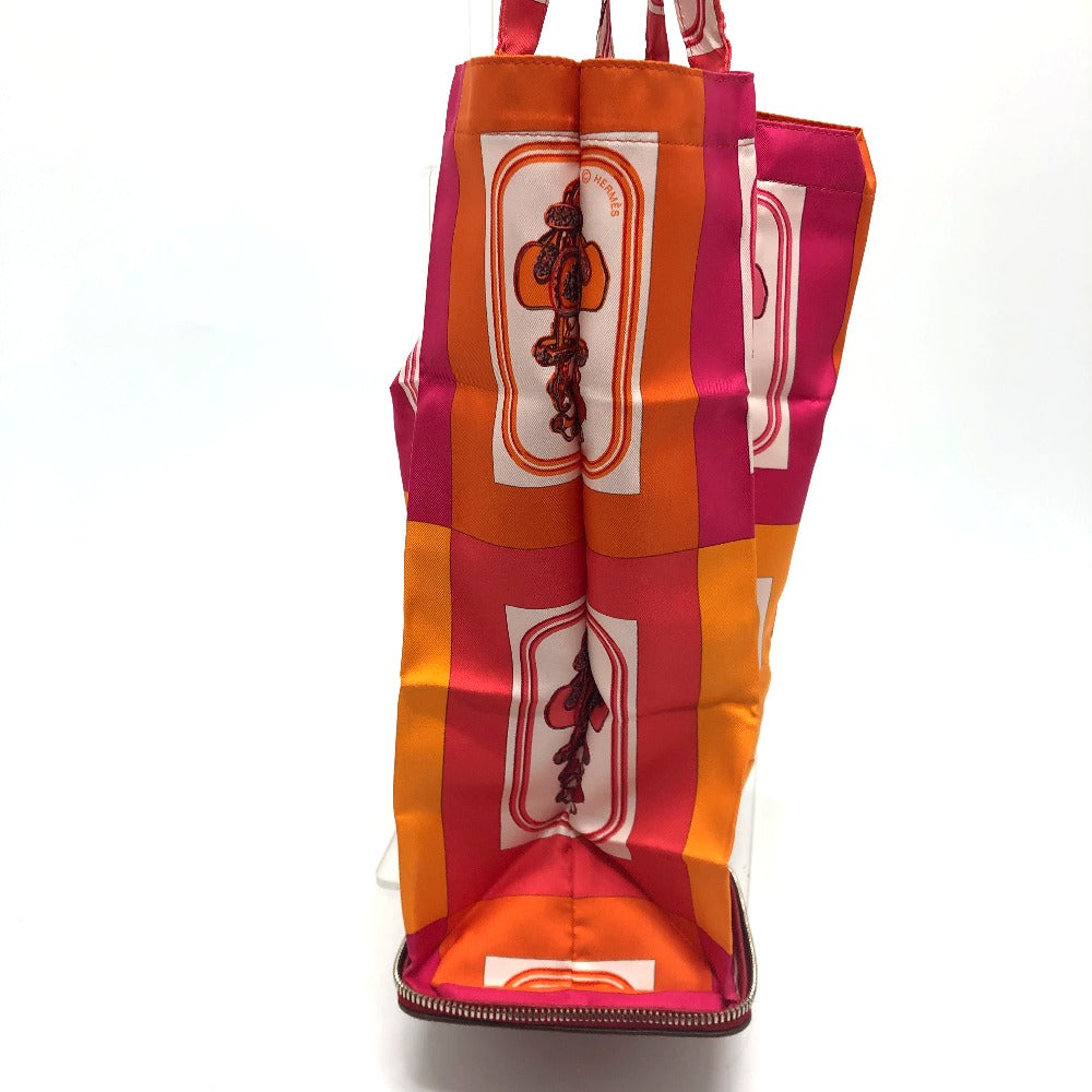 HERMES シルキーポップ ハンドバッグ ブリッド・ドゥ・ガラ カバン ショッピングバッグ トートバッグ ブッフルスキッパー レディース ルージュアッシュ レッド