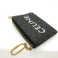 CELINE 10C662CA2 Triomphe Coin Purse, PVC/Leather, Unisex, Brown