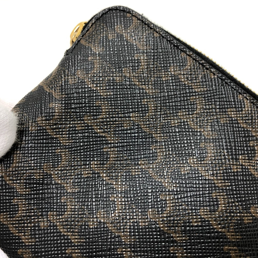 CELINE 10C662CA2 Triomphe Coin Purse, PVC/Leather, Unisex, Brown