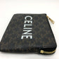 CELINE 10C662CA2 Triomphe Coin Purse, PVC/Leather, Unisex, Brown