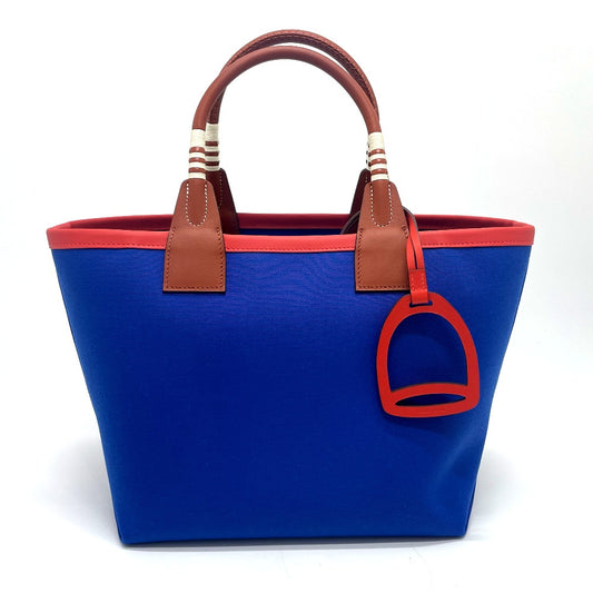 HERMES スティープル 25 カバン トートバッグ ショルダーバッグ ハンドバッグ トワルアッシュ レディース ブルー