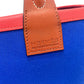 HERMES Steeple 25 Tote Bag Shoulder Bag Handbag Toile H Women's Blue