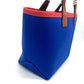 HERMES Steeple 25 Tote Bag Shoulder Bag Handbag Toile H Women's Blue