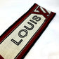 LOUIS VUITTON Logo Scarf Wool Men's Red
