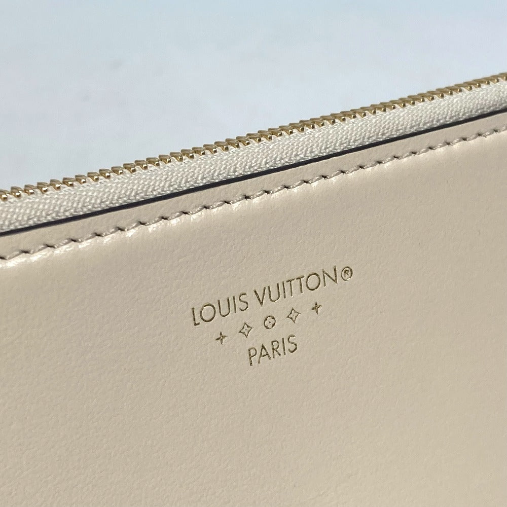 LOUIS VUITTON M69176 Portefeuille LV Pont Neuf Compact Tri-fold Wallet, Leather, Women's, Creme White