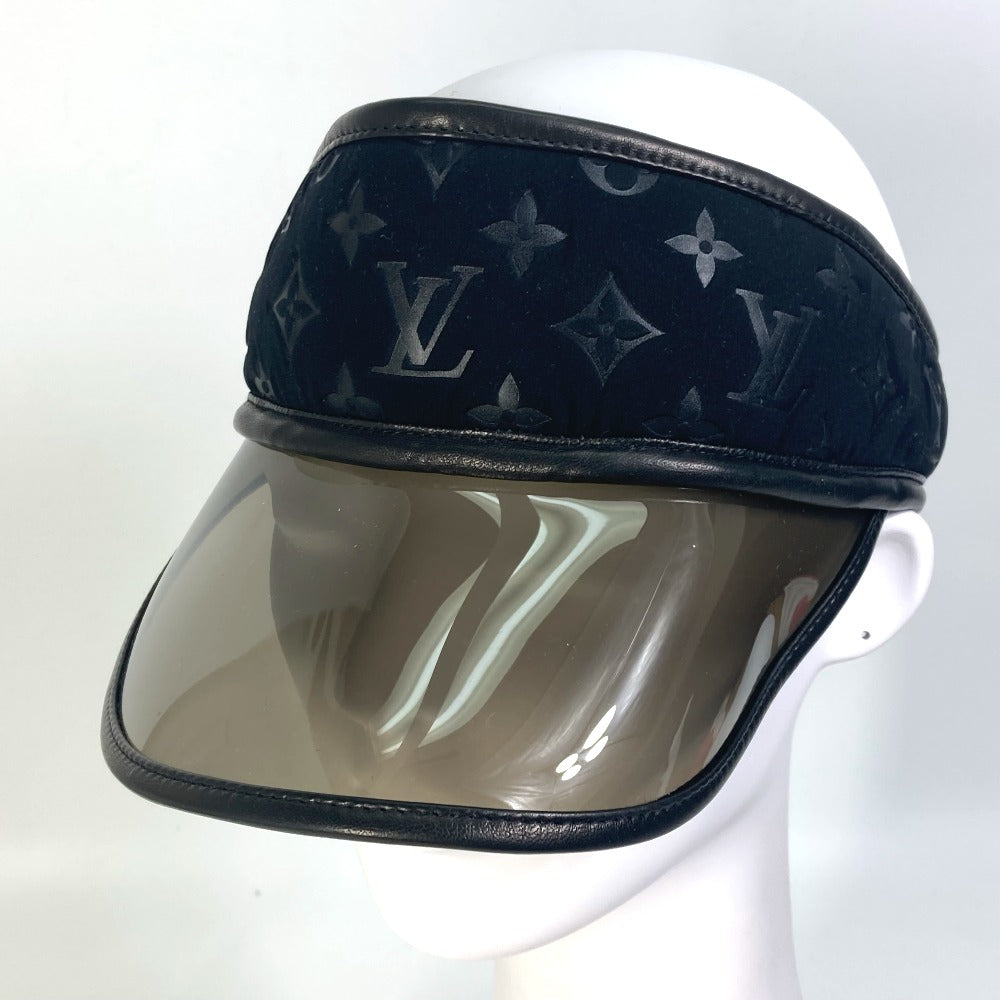 LOUIS VUITTON Monogram Sun Visor Hat in Nylon, Black