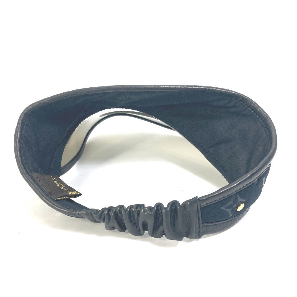 LOUIS VUITTON Monogram Sun Visor Hat in Nylon, Black
