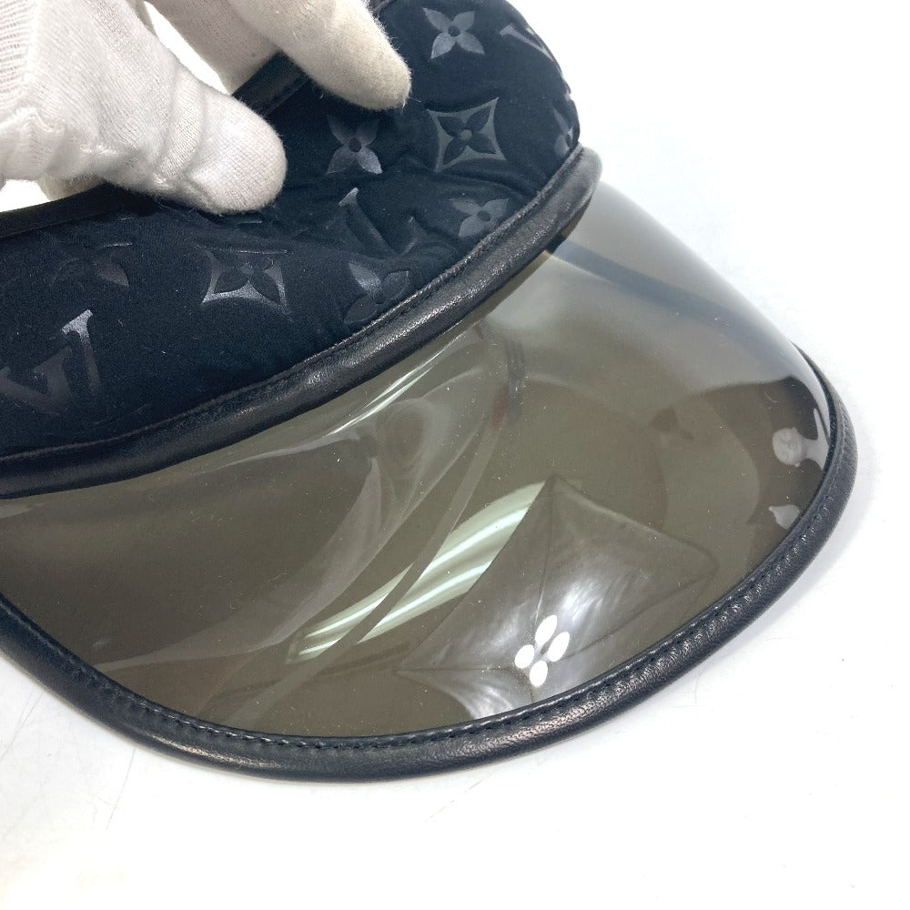 LOUIS VUITTON Monogram Sun Visor Hat in Nylon, Black