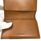 CELINE Triomphe Small Trifold Compact Wallet, PVC/Leather, Women's, Brown