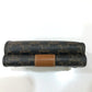 CELINE Triomphe Small Trifold Compact Wallet, PVC/Leather, Women's, Brown