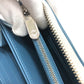 LOUIS VUITTON M69215 Monogram Mahina Zippy Wallet, Round Zipper Long Wallet, Monogram Mahina, Women's, Snow Blue Orange, White