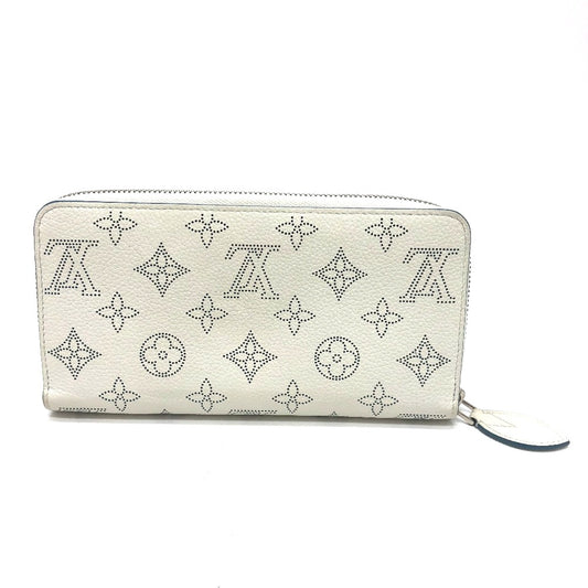 LOUIS VUITTON M69215 モノグラムマヒナ ジッピーウォレット ラウンドファスナー 長財布 モノグラムマヒナ レディース スノー ブルーオラージュ ホワイト