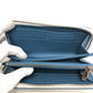 LOUIS VUITTON M69215 Monogram Mahina Zippy Wallet, Round Zipper Long Wallet, Monogram Mahina, Women's, Snow Blue Orange, White