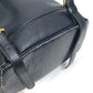 VERSACE Vintage Logo Chain Sunburst Backpack, Leather, Men's, Black