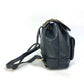 VERSACE Vintage Logo Chain Sunburst Backpack, Leather, Men's, Black