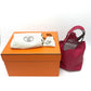 HERMES Picotin Lock Tote Bag MM 22 Togo Handbag Women's Pink