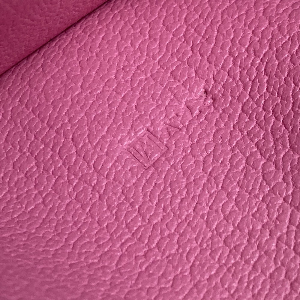 HERMES ロングウォレット H金具 ベアン スフレ 2つ折り 長財布 シェーブル レディース ピンク