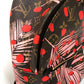 LOUIS VUITTON M41981 Monogram Palm Springs PM Jungle Dot Backpack in Monogram Canvas, Women's, Brown, Pink, and Red