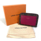 LOUIS VUITTON M82377 Monogram Portefeuille Lou Bifold Wallet in Monogram Canvas, Women's, Fuchsia Brown