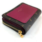 LOUIS VUITTON M82377 Monogram Portefeuille Lou Bifold Wallet in Monogram Canvas, Women's, Fuchsia Brown