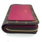 LOUIS VUITTON M82377 Monogram Portefeuille Lou Bifold Wallet in Monogram Canvas, Women's, Fuchsia Brown