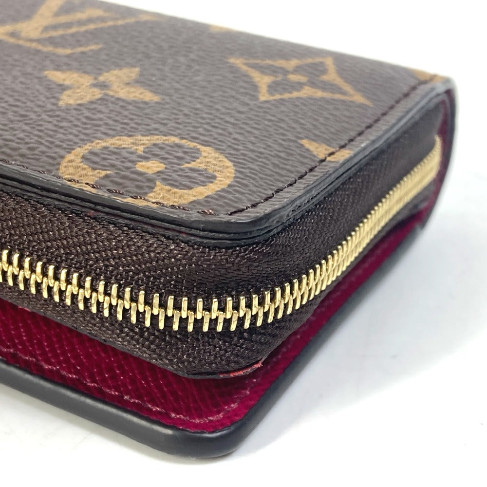 LOUIS VUITTON M82377 Monogram Portefeuille Lou Bifold Wallet in Monogram Canvas, Women's, Fuchsia Brown