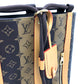 LOUIS VUITTON M45968 Monogram Randonne Messenger Bag, Striped Shoulder Bag, Monogram Canvas, Men's, Brown