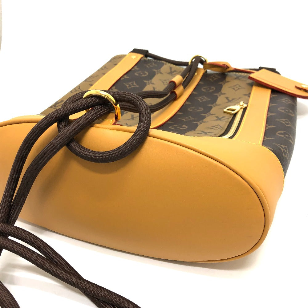 LOUIS VUITTON M45968 Monogram Randonne Messenger Bag, Striped Shoulder Bag, Monogram Canvas, Men's, Brown