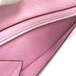 HERMES H hardware, Bearn soufflet bifold long wallet, Epsom leather, women's, Mauve Sylvestre (estimated), pink