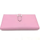 HERMES H hardware, Bearn soufflet bifold long wallet, Epsom leather, women's, Mauve Sylvestre (estimated), pink