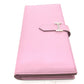 HERMES H hardware, Bearn soufflet bifold long wallet, Epsom leather, women's, Mauve Sylvestre (estimated), pink