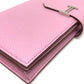 HERMES H hardware, Bearn soufflet bifold long wallet, Epsom leather, women's, Mauve Sylvestre (estimated), pink